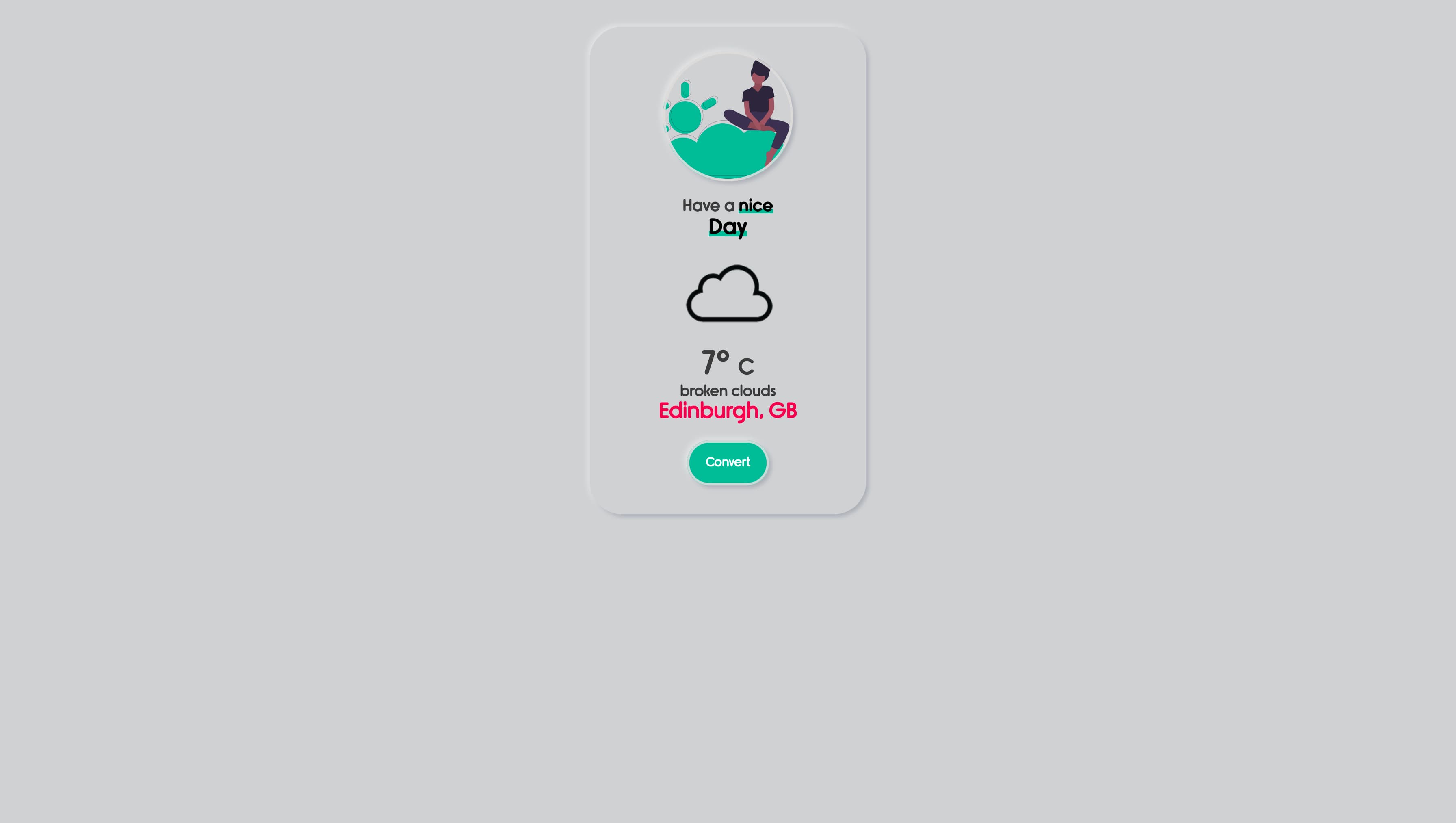 Weather Widget javascript project